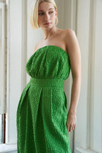 IN DOLLY WE TRUST WOVEN MIDI DRESS Flying Tomato