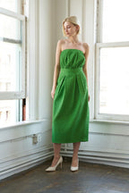 IN DOLLY WE TRUST WOVEN MIDI DRESS Flying Tomato