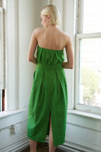 IN DOLLY WE TRUST WOVEN MIDI DRESS Flying Tomato
