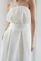 IN DOLLY WE TRUST WOVEN MIDI DRESS Flying Tomato