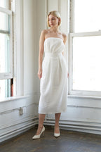 IN DOLLY WE TRUST WOVEN MIDI DRESS Flying Tomato