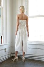 IN DOLLY WE TRUST WOVEN MIDI DRESS Flying Tomato
