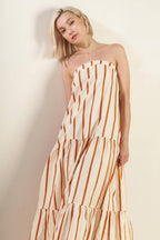 SWEET REMINISCENCE WOVEN MAXI DRESS Flying Tomato