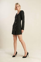HEART UNBOUND TWEED MINI DRESS Flying Tomato