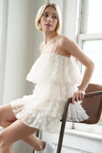 ALWAYS ON THE GO TULLE MINI DRESS Flying Tomato