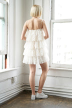 ALWAYS ON THE GO TULLE MINI DRESS Flying Tomato