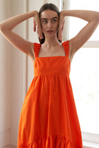 SUNBEAM SPLENDOR WOVEN MIDI DRESS Flying Tomato