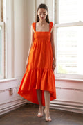 SUNBEAM SPLENDOR WOVEN MIDI DRESS Flying Tomato