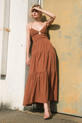 EFFORTLESS ELEGANCE WOVEN MAXI DRESS Flying Tomato
