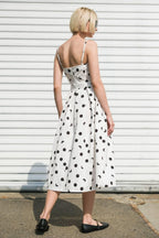 HARMONY HORIZON WOVEN MIDI DRESS Flying Tomato