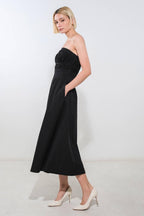 MYSTIC MUSE WOVEN MIDI DRESS Flying Tomato