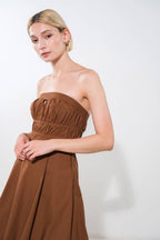 MYSTIC MUSE WOVEN MIDI DRESS Flying Tomato