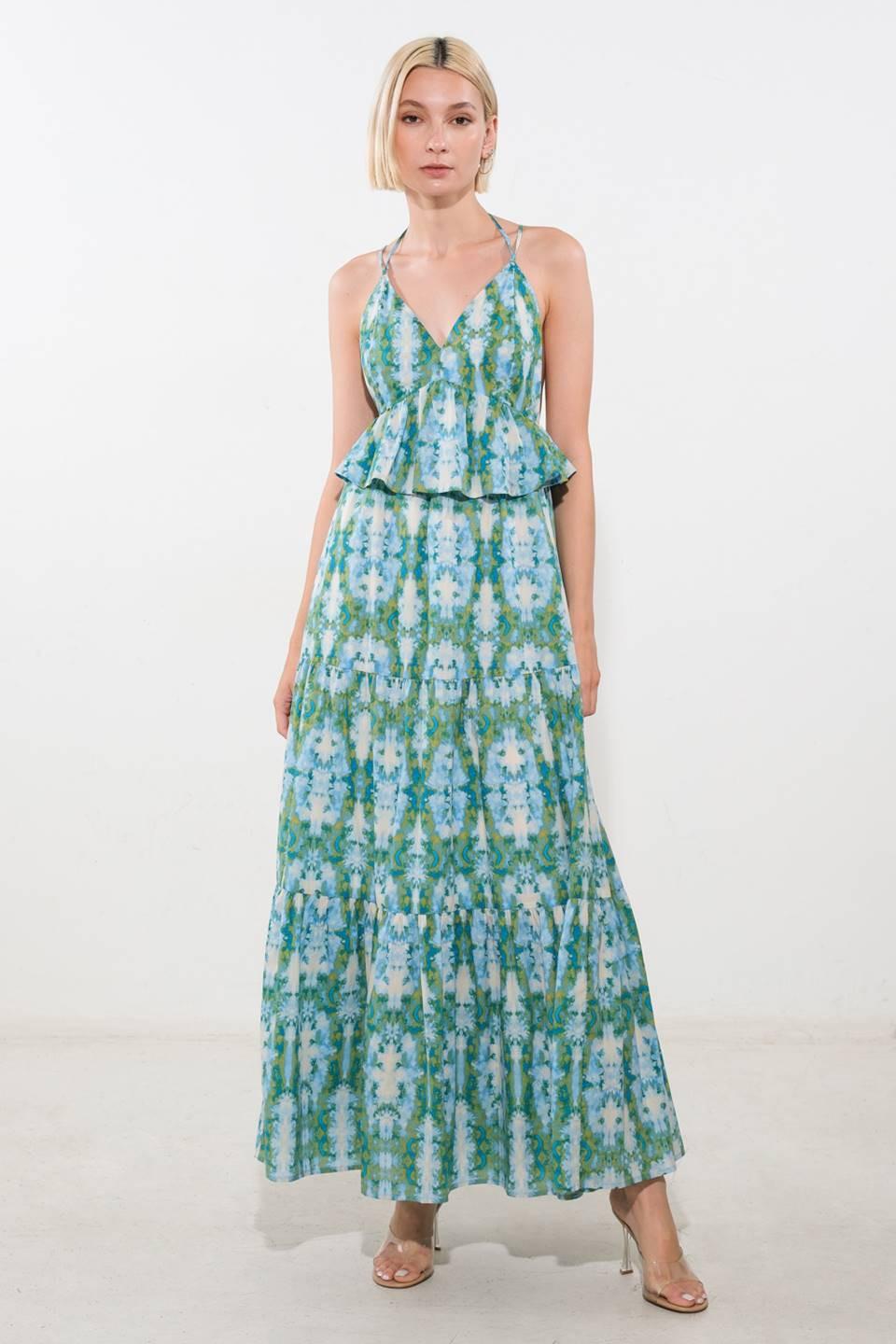 MOONLIGHT WHISPER WOVEN MAXI DRESS Flying Tomato