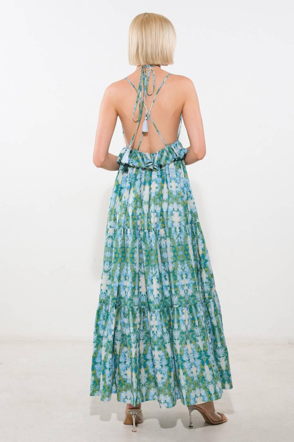MOONLIGHT WHISPER WOVEN MAXI DRESS Flying Tomato