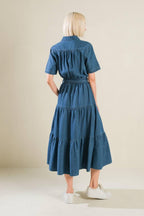 ABSOLUTE EDGE DENIM MIDI DRESS Flying Tomato