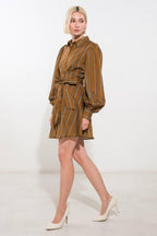GIVE IT A GO WOVEN MINI DRESS Flying Tomato