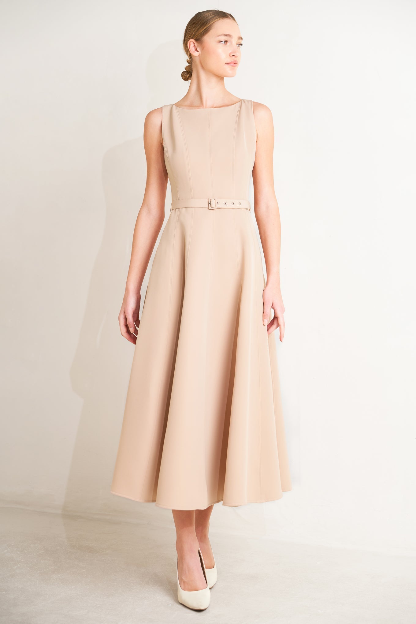 LIVING THE DREAM PINK WOVEN MIDI DRESS Flying Tomato