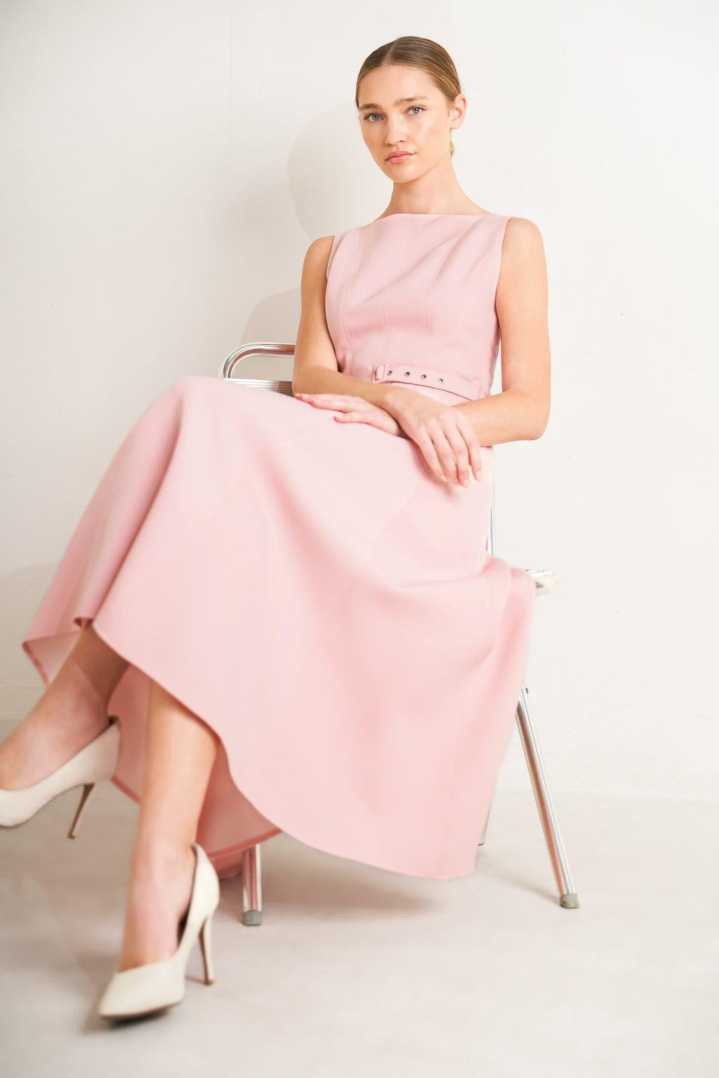 LIVING THE DREAM WOVEN MIDI DRESS Flying Tomato