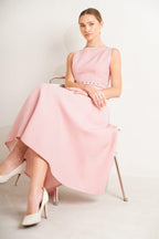 LIVING THE DREAM WOVEN MIDI DRESS Flying Tomato