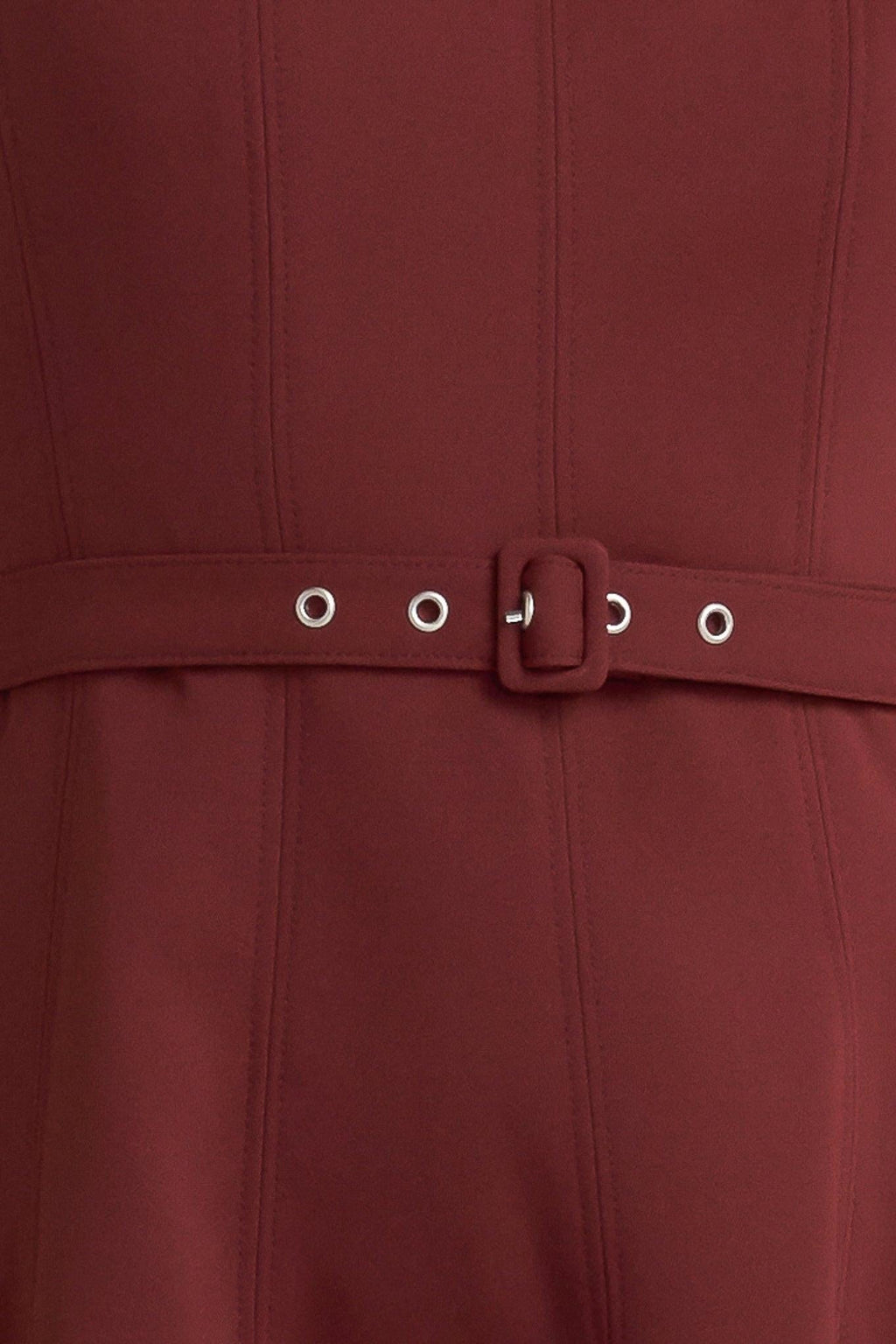 LIVING THE DREAM WINE WOVEN MIDI DRESS Flying Tomato