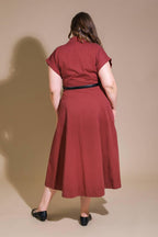 PERFECT BALANCE WOVEN MIDI DRESS Flying Tomato