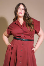 PERFECT BALANCE WOVEN MIDI DRESS Flying Tomato
