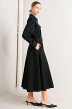 CHARMING DECISION WOVEN MIDI DRESS Flying Tomato