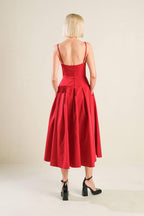 DREAM KEEPER WOVEN MIDI DRESS Flying Tomato