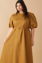 CAN'T STOP ME WOVEN MIDI DRESS Flying Tomato
