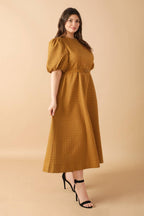 CAN'T STOP ME WOVEN MIDI DRESS Flying Tomato