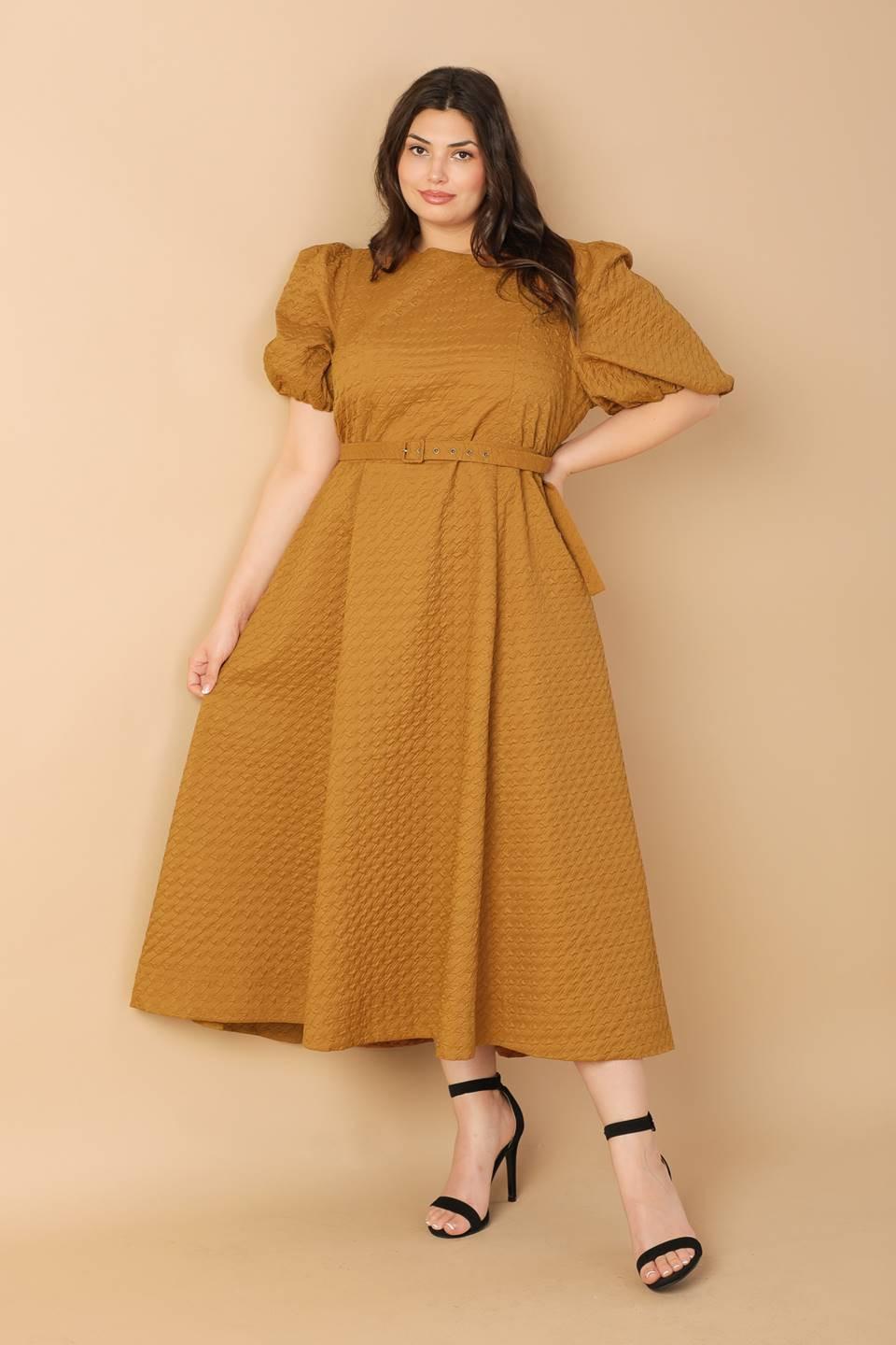 CAN'T STOP ME WOVEN MIDI DRESS Flying Tomato