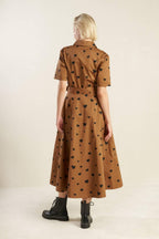 READY TO GO WOVEN MIDI DRESS Flying Tomato