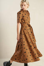 READY TO GO WOVEN MIDI DRESS Flying Tomato
