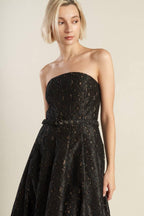 THE TRUTH IS WOVEN LACE MIDI DRESS Flying Tomato