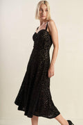 STAPLE MOMENT WOVEN LACE MIDI DRESS Flying Tomato