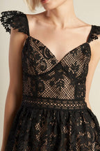 KNOW YOU BETTER LACE WOVEN MIDI DRESS Flying Tomato