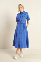 SOUL ON FIRE WOVEN MIDI DRESS Flying Tomato