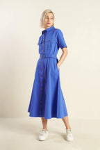 SOUL ON FIRE WOVEN MIDI DRESS Flying Tomato