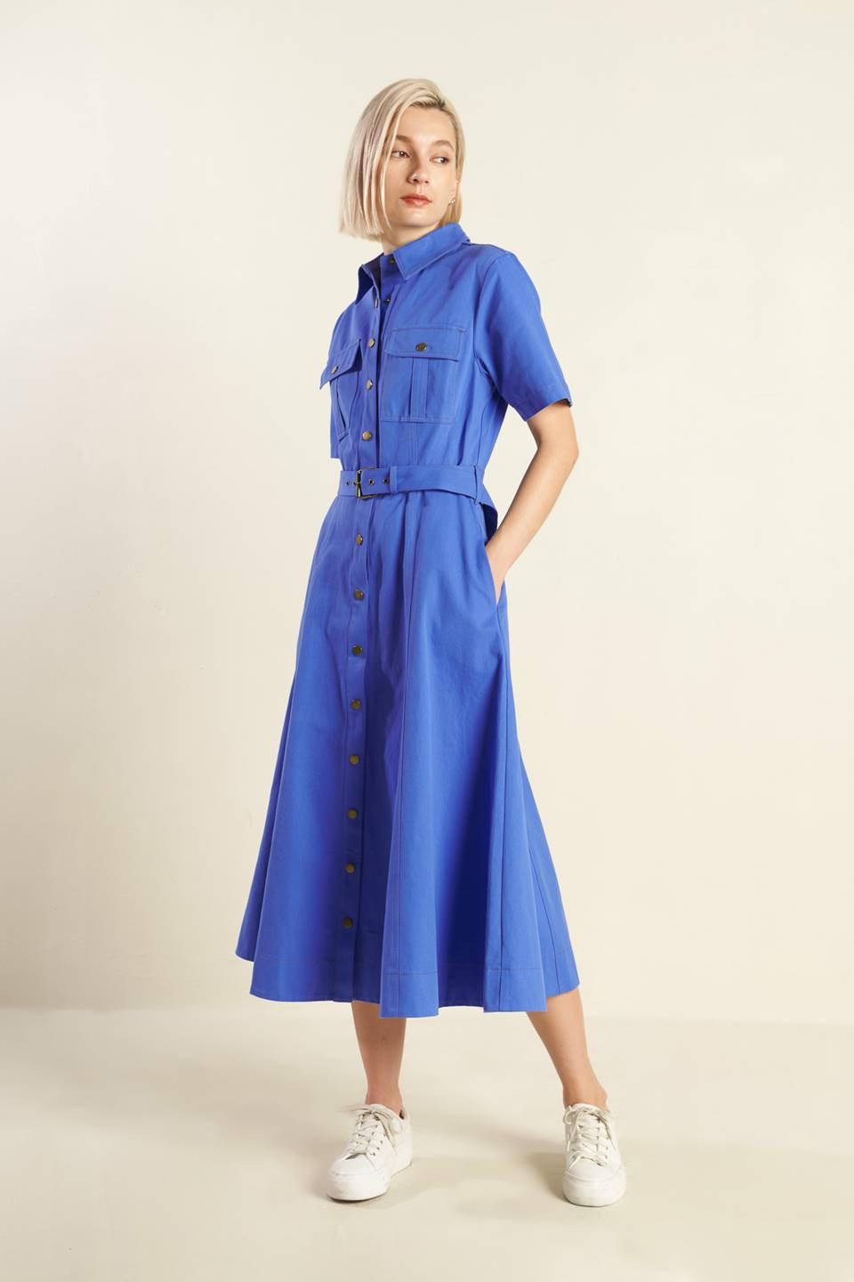 SOUL ON FIRE WOVEN MIDI DRESS Flying Tomato