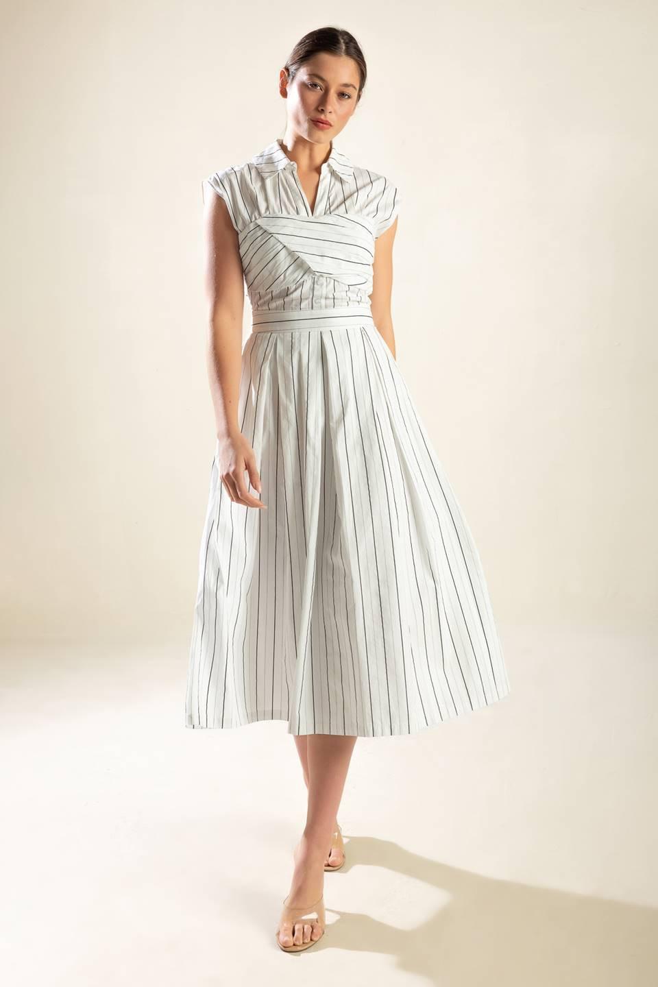 INCREDIBLY SENSATIONAL WOVEN MIDI DRESS Flying Tomato