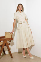 LOST IN THE STARS WOVEN MIDI DRESS Flying Tomato