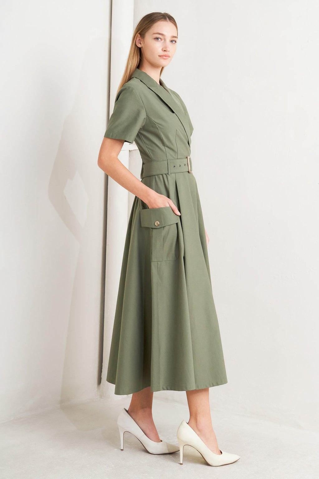 LOST IN THE STARS WOVEN MIDI DRESS Flying Tomato