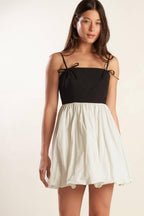 PATIO SENSETS WOVEN COMBINATION MINI DRESS Flying Tomato