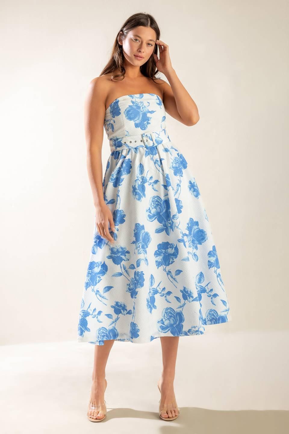 HONESTLY LOVE WOVEN MIDI DRESS Flying Tomato