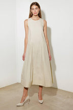 OVER THE WATERS WOVEN MIDI DRESS Flying Tomato
