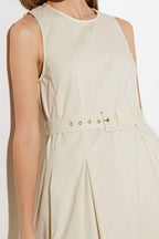 OVER THE WATERS WOVEN MIDI DRESS Flying Tomato