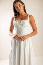 EASILY LOVED WOVEN MIDI DRESS Flying Tomato