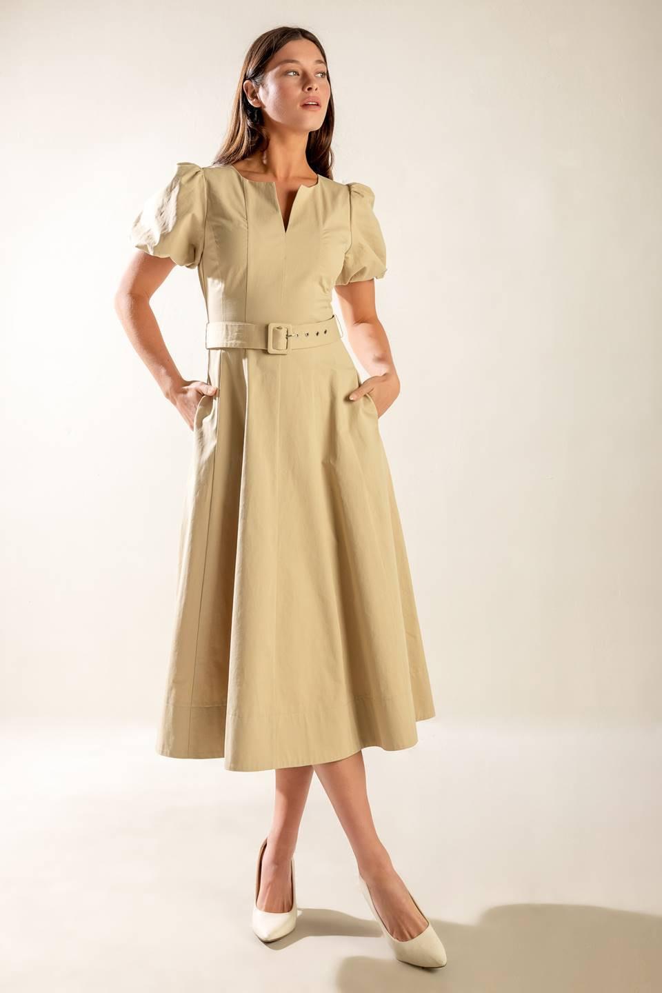 SUNLIT SOIREE WOVEN MIDI DRESS Flying Tomato