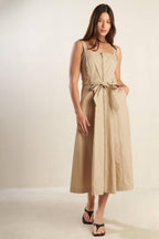 MARGOT DREAM WOVEN MIDI DRESS Flying Tomato