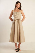 MARGOT DREAM WOVEN MIDI DRESS Flying Tomato